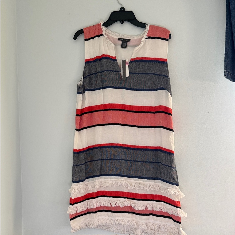 Chelsea & Theodore Cream Fringe Dress